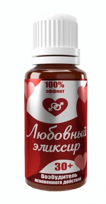 Возбудитель  Любовный эликсир 30+  - 20 мл. - Миагра - купить с доставкой в Красногорске