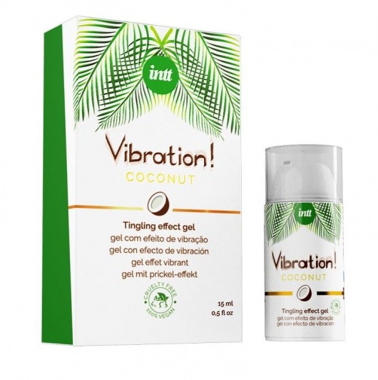 Возбуждающий гель с ароматом кокоса Vibration Coconut - 15 мл. - INTT - купить с доставкой в Красногорске