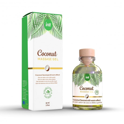 Массажный гель с ароматом кокоса Coconut - 30 мл. - INTT - купить с доставкой в Красногорске