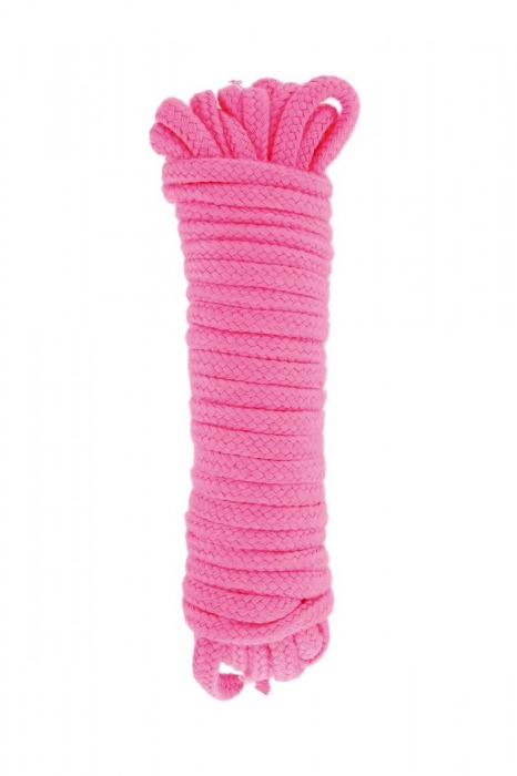 Розовая веревка для связывания Sweet Caress Rope - 10 метров - Sweet Caress - купить с доставкой в Красногорске