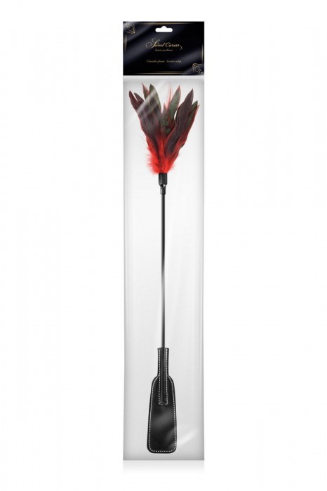 Стек-щекоталка Sweet Caress Feather Whip - 58 см. - Sweet Caress - купить с доставкой в Красногорске