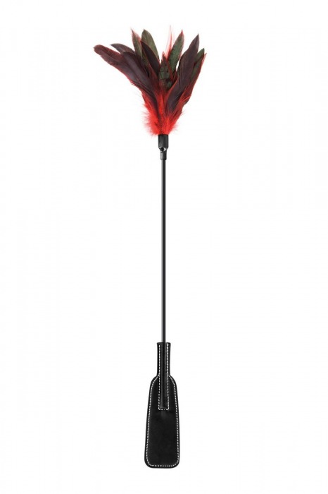 Стек-щекоталка Sweet Caress Feather Whip - 58 см. - Sweet Caress - купить с доставкой в Красногорске