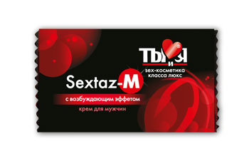 Возбуждающий крем Sextaz-M для мужчин в одноразовой упаковке - 1,5 гр. - Биоритм - купить с доставкой в Красногорске