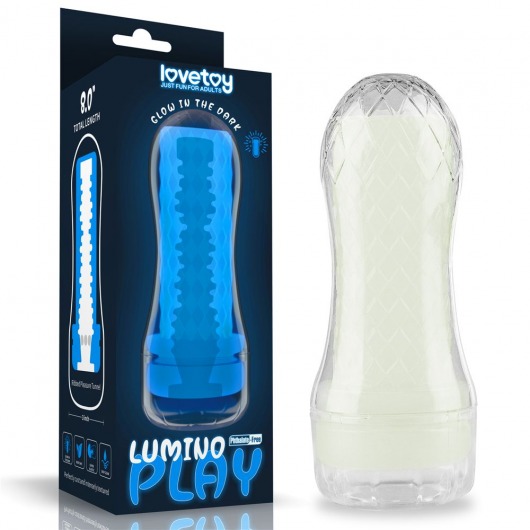 Светящийся в темноте мастурбатор Lumino Play Masturbator Ribbed - Lovetoy - в Красногорске купить с доставкой