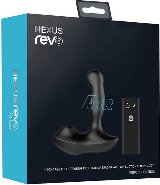Черный вибратор-ротатор для стимуляции простаты Nexus Revo Air - Nexus Range - в Красногорске купить с доставкой