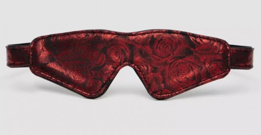 Двусторонняя красно-черная маска на глаза Reversible Faux Leather Blindfold - Fifty Shades of Grey - купить с доставкой в Красногорске