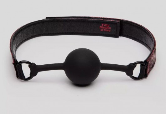 Кляп-шар на двусторонних ремешках Reversible Silicone Ball Gag - Fifty Shades of Grey - купить с доставкой в Красногорске