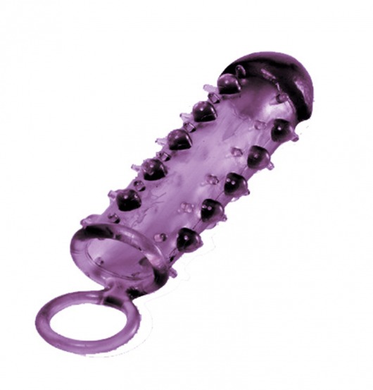Закрытая фиолетовая насадка с пупырышками SAMURAI PENIS SLEEVE PURPLE - 14,5 см. - NMC - в Красногорске купить с доставкой