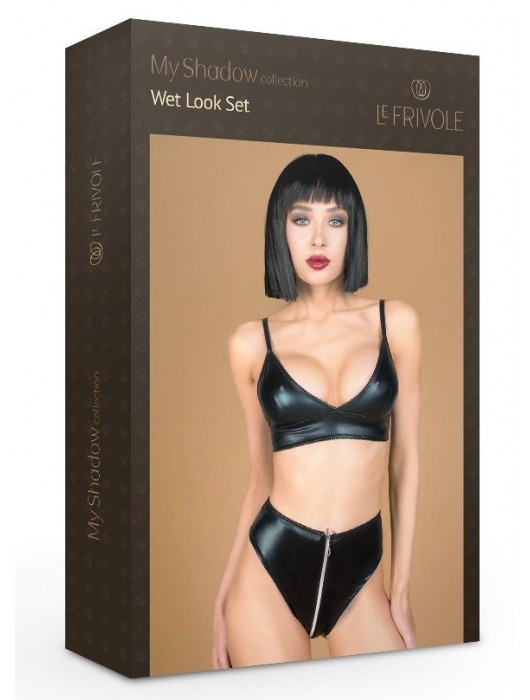 Стильный комплект белья: лиф и трусики с функциональной молнией - Le Frivole купить с доставкой