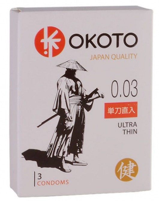 Ультратонкие презервативы OKOTO Ultra Thin - 3 шт. - Sitabella - купить с доставкой в Красногорске