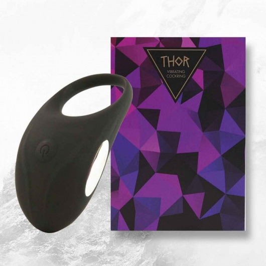 Черное эрекционное виброкольцо Thor Cockring - FeelzToys - в Красногорске купить с доставкой