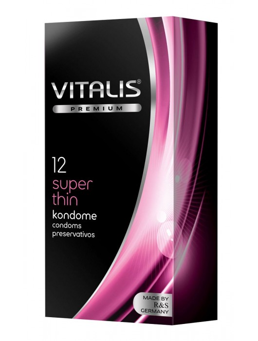 Ультратонкие презервативы VITALIS PREMIUM super thin - 12 шт. - Vitalis - купить с доставкой в Красногорске