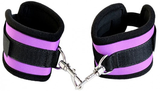 Наручники из неопрена фиолетового цвета - ToyFa - купить с доставкой в Красногорске