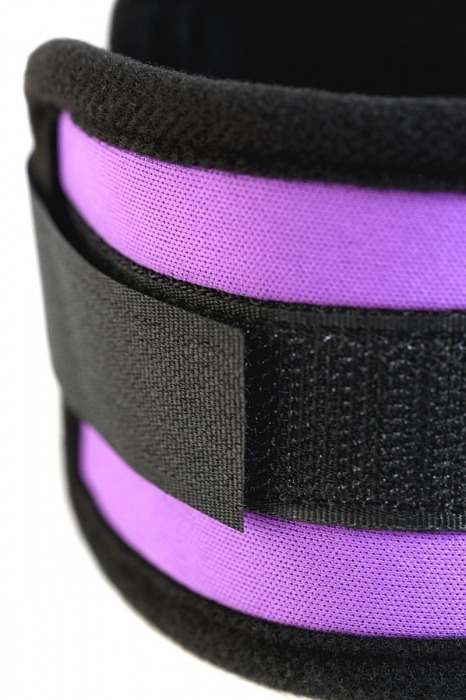 Наручники из неопрена фиолетового цвета - ToyFa - купить с доставкой в Красногорске