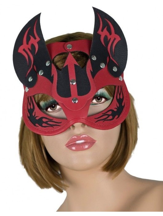 Маска дьяволицы с рожками - LOVETOY (А-Полимер) - купить с доставкой в Красногорске