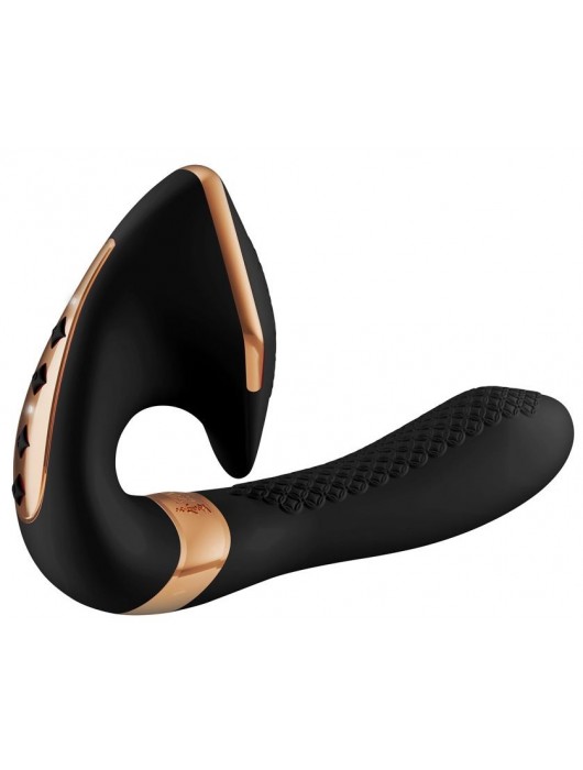 Черный вибростимулятор SOYO - 17 см. - Shunga