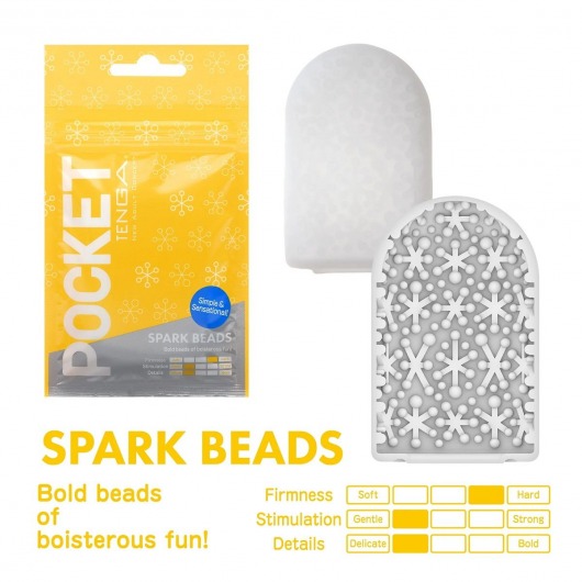 Карманный мастурбатор Spark Beads - Tenga - в Красногорске купить с доставкой