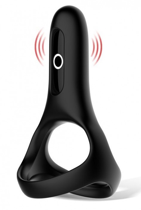 Черное виброкольцо Magic Motion Rise с подхватом мошонки - Magic Motion - в Красногорске купить с доставкой