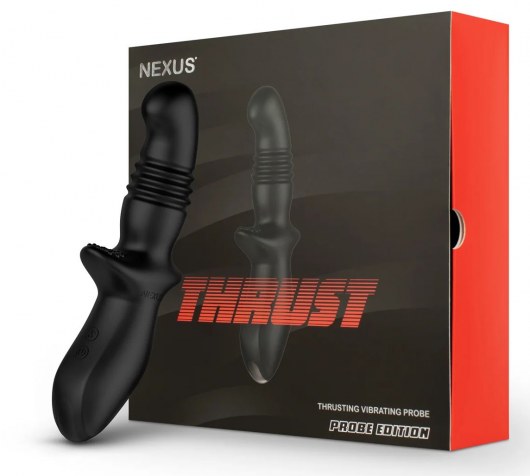 Черный вибромассажер простаты Nexus Thrust с возвратно-поступательными движениями - Nexus Range - в Красногорске купить с доставкой