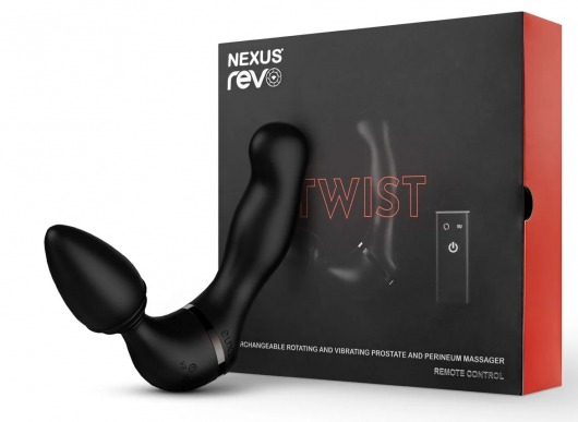 Черный гибридный вибромассажер Nexus Revo Twist - Nexus Range - в Красногорске купить с доставкой