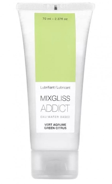 Смазка на водной основе Mixgliss Addict с ароматом цитруса - 70 мл. - Mixgliss - купить с доставкой в Красногорске