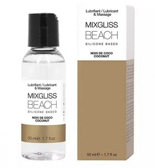 Смазка на силиконовой основе Mixgliss Beach - 50 мл. - Mixgliss - купить с доставкой в Красногорске