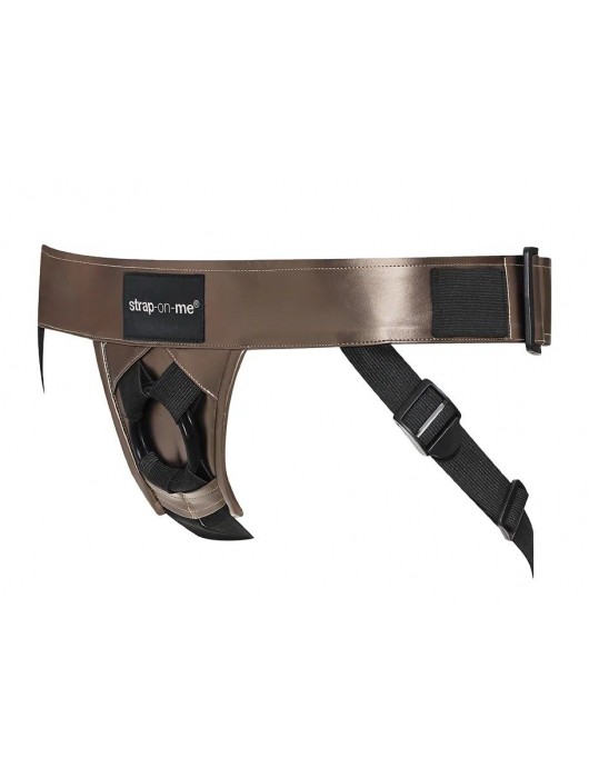 Бронзовый пояс для насадок Curious Harness - Strap-on-me - купить с доставкой в Красногорске