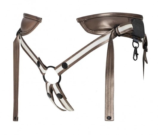Бронзовый пояс для насадок Desirous Harness - Strap-on-me - купить с доставкой в Красногорске