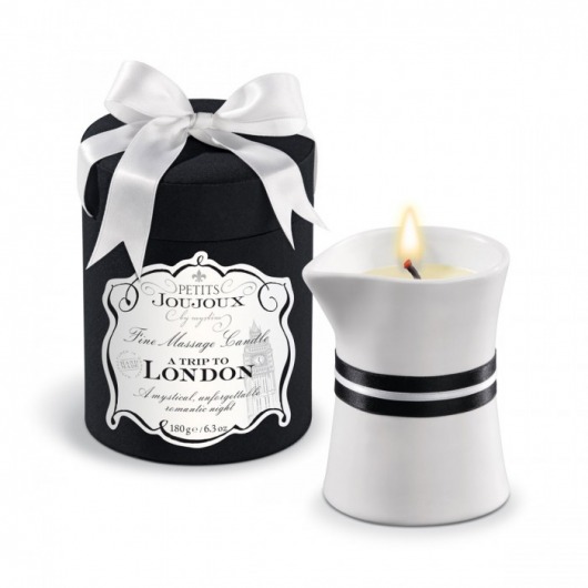 Массажное масло в виде большой свечи Petits Joujoux London с ароматом ревеня, амбры и чёрной смородины - MyStim - купить с доставкой в Красногорске