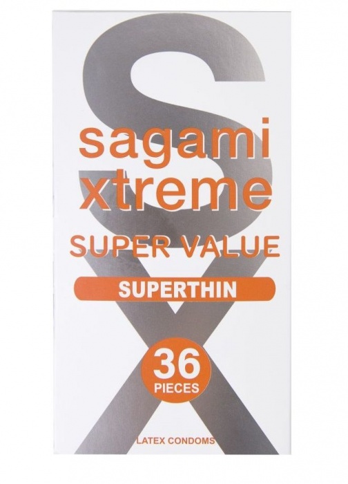 Ультратонкие презервативы Sagami Xtreme Superthin - 36 шт. - Sagami - купить с доставкой в Красногорске