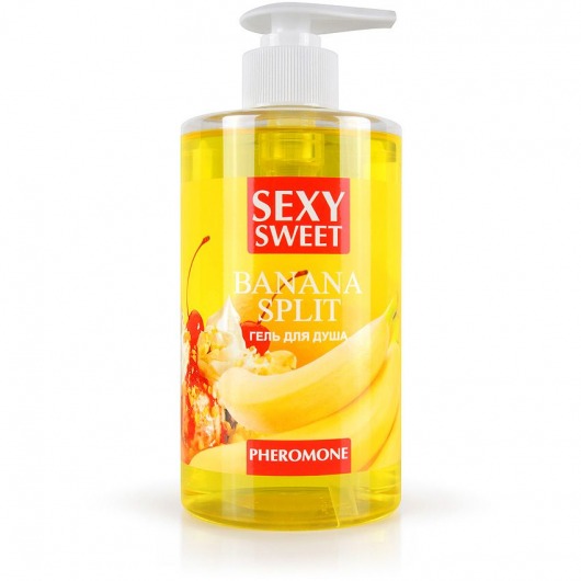 Гель для душа Sexy Sweet Banana Split с ароматом банана и феромонами - 430 мл. -  - Магазин феромонов в Красногорске