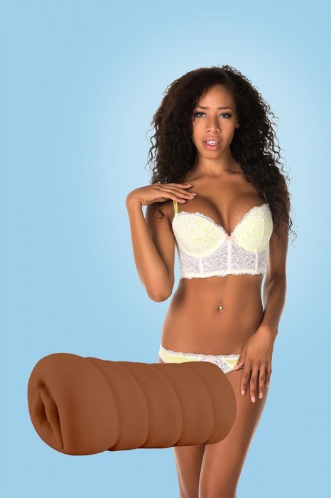 Коричневый мастурбатор-вагина BRIANNA - Dream Toys - в Красногорске купить с доставкой