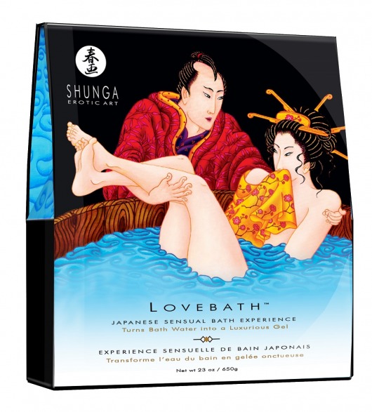 Соль для ванны Lovebath Ocean temptation, превращающая воду в гель - 650 гр. - Shunga - купить с доставкой в Красногорске