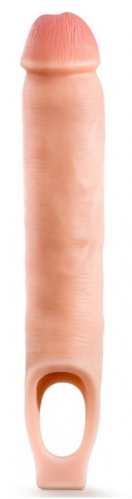 Телесная насадка-удлинитель 11.5 Inch Silicone Cock Sheath Penis Extender - 29,2 см. - Blush Novelties - в Красногорске купить с доставкой