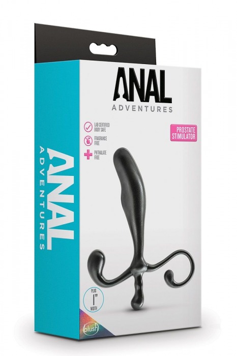 Черный стимулятор простаты Prostate Stimulator - 12,7 см. - Blush Novelties - в Красногорске купить с доставкой