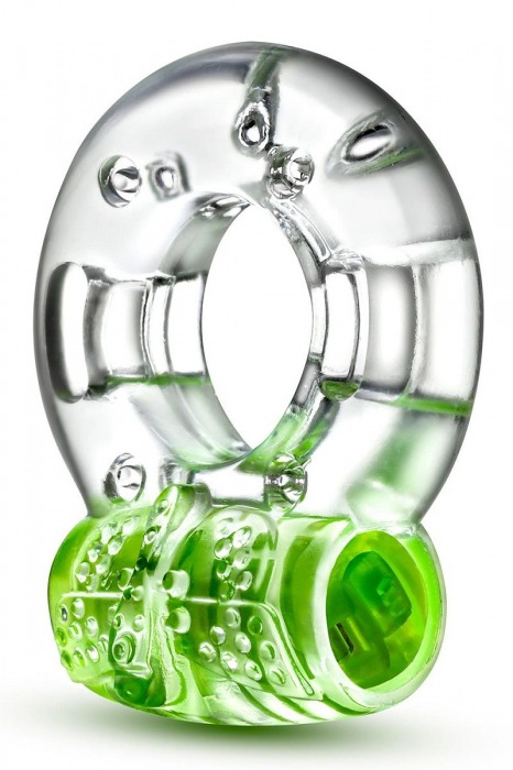 Зеленое эрекционное виброкольцо Arouser Vibrating C-Ring - Blush Novelties - в Красногорске купить с доставкой