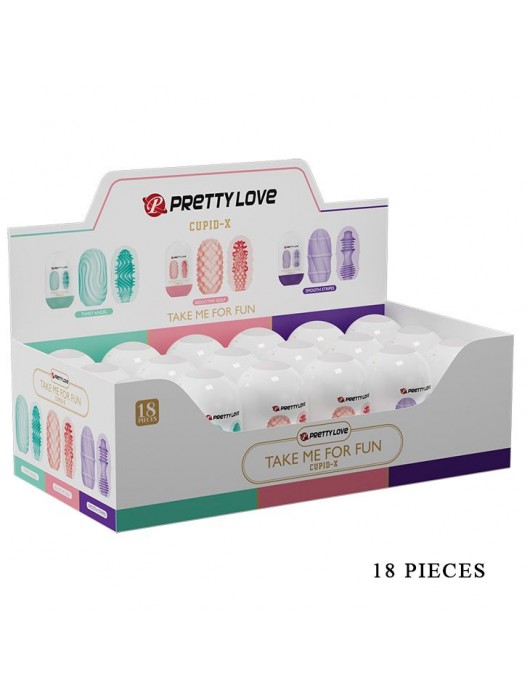 Набор из 18 мастурбаторов Take me for Fun - Baile - в Красногорске купить с доставкой