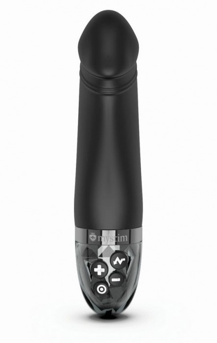 Черный вибратор с электростимуляцией Real Deal Neal - 16,5 см. - MyStim - купить с доставкой в Красногорске