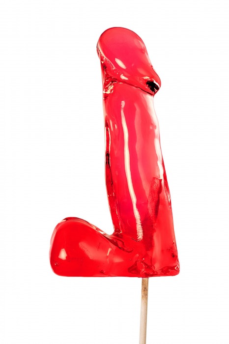 Красный леденец в форме члена со вкусом виски - 173 гр. - Sosuчki - купить с доставкой в Красногорске