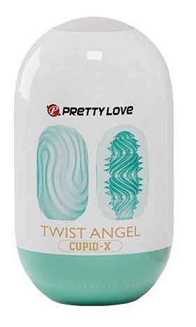 Бирюзовый мастурбатор-яйцо Twist Angel - Baile - в Красногорске купить с доставкой