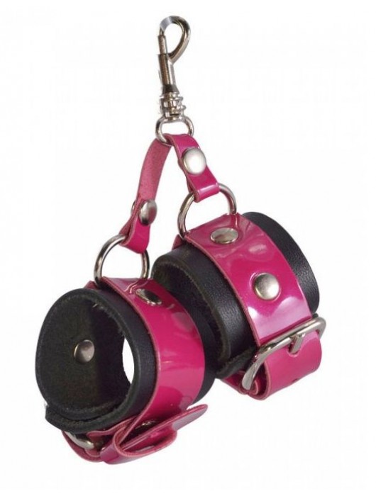 Розово-черный брелок  Наручники - Sitabella - купить с доставкой в Красногорске