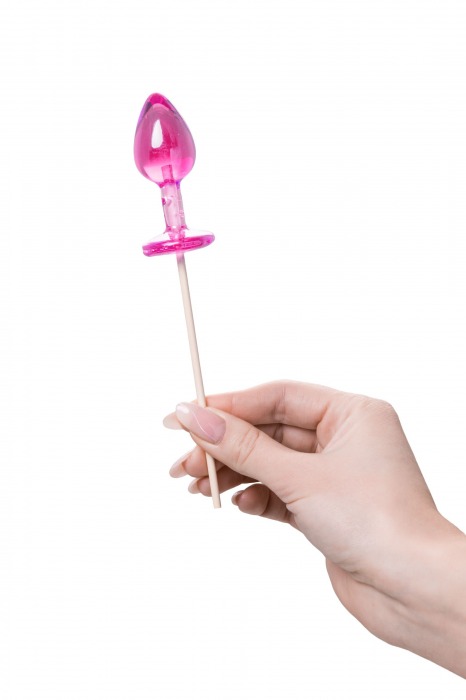 Розовый леденец  в форме анальной втулки со вкусом айриш крим - 29 гр. - Sosuчki - купить с доставкой в Красногорске