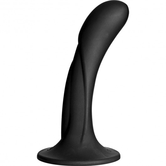 Черная изогнутая насадка Vac-U-Lock G-Spot - 16,5 см. - Doc Johnson - купить с доставкой в Красногорске