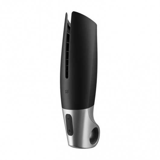 Черный мастурбатор с вибрацией Power Masturbator - Satisfyer - в Красногорске купить с доставкой