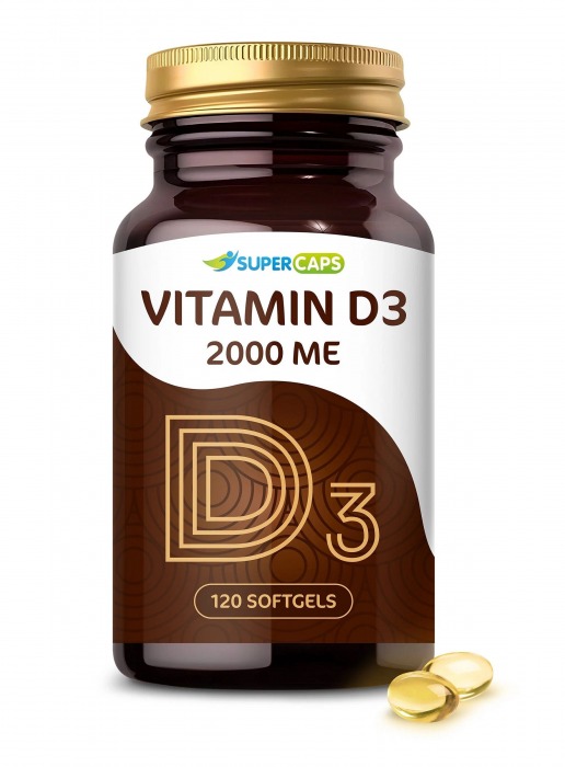 Пищевая добавка SuperCaps VITAMIN D3 2000 ME - 120 капсул - SuperCaps - купить с доставкой в Красногорске