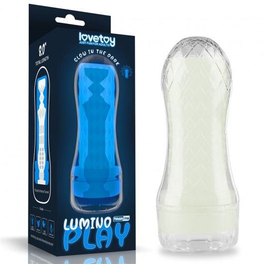 Светящийся в темноте мастурбатор Lumino Play Masturbator Pocketed - Lovetoy - в Красногорске купить с доставкой