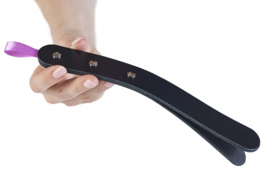 Черный мини-пэддл из трех слоев кожи - Лунный свет - купить с доставкой в Красногорске