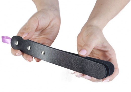 Черный мини-пэддл из трех слоев кожи - Лунный свет - купить с доставкой в Красногорске