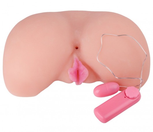 Вагина из кибер-кожи с выносным пультом управления вибрацией - LOVETOY (А-Полимер) - в Красногорске купить с доставкой