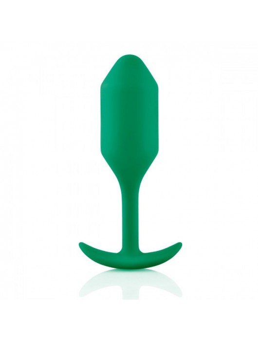 Зеленая пробка для ношения B-vibe Snug Plug 2 - 11,4 см. - b-Vibe